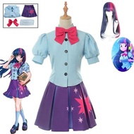 Twilight Sparkle costume human dress cosplay costume sailor shirt short dress Halloween Carnival par