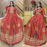 Clothingpilihan Hindi Jodhi rayon pre-miyum gamisWanita 7 sleeves/8 waistTALI mayung model LD 110 PB
