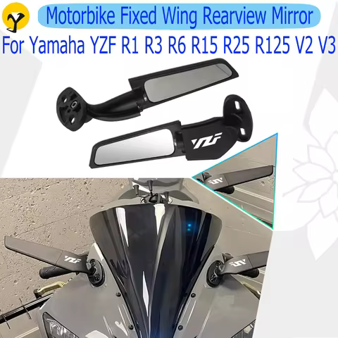 For Yamaha YZF R1 R3 R6 R6S R15 R25 R125 R1M V2 V3 Motorcycle Modification Wind Wing Adjustable Swiv