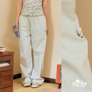 POKEE | RIBBON PANTS กางเกงผ้า cotton เอวยางยืด