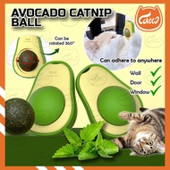 CATTO Rotatable Avocado Design Cats Grass Mint Catnip Balls Snacks Treats Rotating Pets Fun Toys Mai