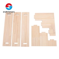 OWNNEPH Display Stand Riser, Pine Wood 3 Tier 3 Tier Display Shelf, Display Racks Countertop Multifu
