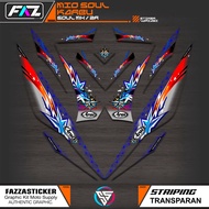 STRIPING MIO SOUL OLD MFX3/SOUL Z CARBON/STICKER SOUL OLD MX/STICKER SOUL CARBON STICKER SOUL 115