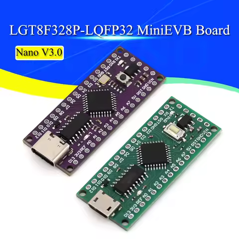LGT8F328P-LQFP32 MiniEVB TYPE-C MICRO USB Compatible With ATMEGA328 Nano V3.0 LGT8F328P CH9340C / HT