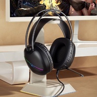 HP 惠普 DHE-8007U 有線USB 頭戴式 RGB 電競耳機 黑