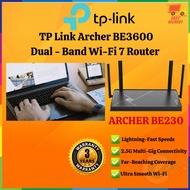 TP LINK BE3600 DUAL-BAND WIFI 7 ROUTER - ARCHER BE230