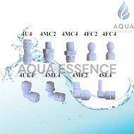 Water Filter Fitting Connector For RO Tube (6mm=1/4") 4U4/4MC2/4MC4/4FC2/4FC4/4UE4/4ME4/4ME2/4SE4
