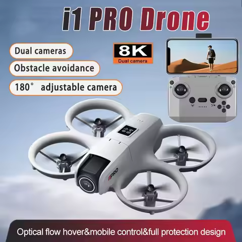 I1 Pro 180 ° Adjustment Camera HD Remote Control Drone Optical Flow Camera With Screen Remote Contro