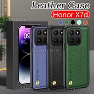 Casing For Honor X7d X7c X6c X6b X6a HonorX7d X7 d HonorX7c X7 c HonorX6c X6 c Matte Plain Leather P