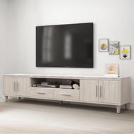 [特價]直人木業-LEO北歐風系統板桌面212公分電視櫃