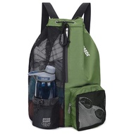Travel Backpack Dry Wet Separation Beach Bag Mesh Sports Bag Gym Swimming Bag Waterproof Mesh Bag Dr
