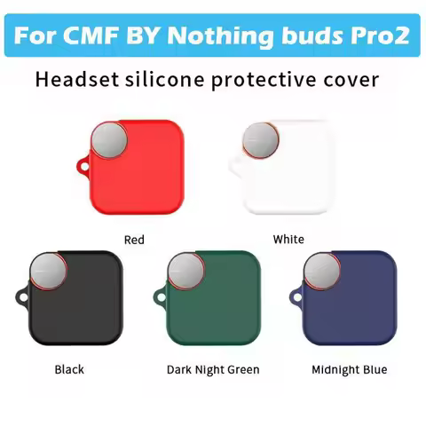 Silicone Earphone Case Protector Anti-scratch Earbuds Shell Box with Carabiner Headphones Protective
