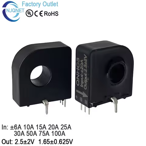 hall effect current transducer QNHC3 Out 1.65±0.625V Input 10a 15a 20a 25a 30a 50a 100a dc current s