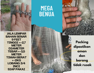 jala ikan lempar bahan senar 9feet panjang 2,7meter