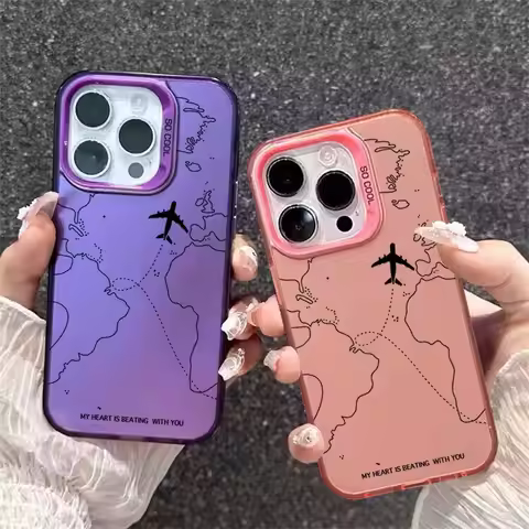 Airplane Route Phone Case For OPPO Reno 13F 12F 11F 12 10 11 13 Pro 8T 4G 5G 8Z 7Z 5 6 7 8 10 Pro Pl
