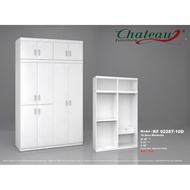 Modern 10 Open Door Pure white Colour wardrobe 5ft x 8ft / Almari 5x8/ multi storage wardrobe
