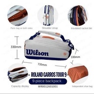 Wilson Wilson Tennis Bag 6/9/12 Professional Tennis Bag Federer DNA Tennis Bag