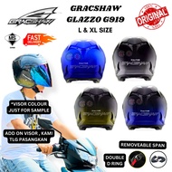 GRACSHAW GLAZZO G919i DUALTONE HELMET GRACSHAW ORIGINAL (Helmet Gracshaw Glazzo Helmet Arc Ritz Two 