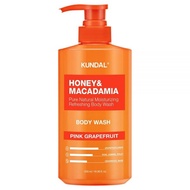 Kundal Honey & Macadamia Pure Body Wash Pink Grapefruit Fragrance, 500ml, 4ea - 500ml x 1ea