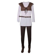 Shrek คอสเพลย์ผู้ชายเสื้อกั๊กเสื้อคอสตูมกางเกงทั้งชุดชุดฮาโลวีน