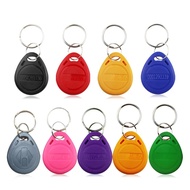 100Pcs 125Khz Key RFID Tag Proximity RFID Card Keyfobs RFID Tag Ring Card Proximity Token Access Duplicate Access Control Card