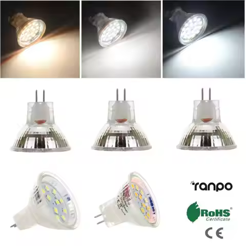GU4 LED Spot Light Bulbs MR11 AC DC 12V 24V 2835 SMD 2W 3W Cool Warm White Lamp 10W 20W Halogen Ligh