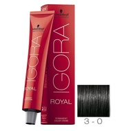 Schwarzkopf Professional Igora Royal Permanent Color Cream, 3-0, Níum, 60g