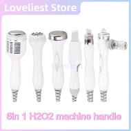hot sale 6 in 1 H2O2 hydra water oxygen jet peeling facial machine handle