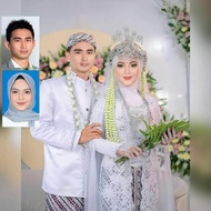 Edit foto pengantin pasangan cetak 10R