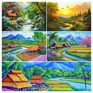 【 PM 】 Scenic countryside scenery DIYStone Painting Diamond PaintingHome Decoration Painting30x40cm