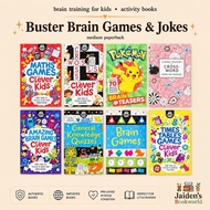 Buster Brain Games & Jokes for Kids | Brain Training Books • Medium Paperback (Preloved) Jaiden's BW