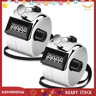 [Redpowderyan.] 2 Pack Clicker Counter Hand Tally Counter Clicker, 4 Digit Mechanical Palm Click Cou