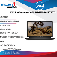 LAPTOP DELL Alienware m15 R768158G-3070TI (15.6 FHD IPS 165HZ / R7-6800H / 16GB (8X2) / 512GB NVME SSD / NVIDIA RTX3070TI 8GB / W11 / 2Y OS / NO BAG / DARK SIDE / HNAM15R70003AMY)