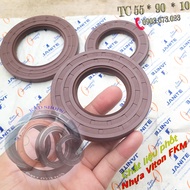 [01 cái] Phốt dầu Viton chịu nhiệt TC 50*95*12 Phớt lò xo chặn nhớt trục cho ô tô máy bơm hóa chất t