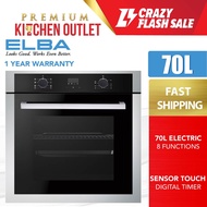 【Own Truck Delivery】Elba 70L Built In Mechanical Control Electric Oven with 8 Functions Rotisserie E