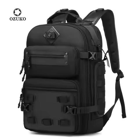 Ozuko Quality Large Capacity Outdoor Waterproof Laptop Backpack Mountaineering Tactical Bag Mochila 