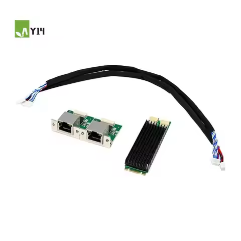 AY14 -ST7465 M.2 B+M I226-T2 Industrial Grade 2.5G Gigabit Ethernet Card I225V PCIE Dual Electrical 