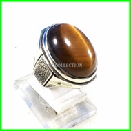 CINCIN BATU AKIK NATURAL TIGER EYE - BIDURI SEPAH PRESISI BIG SIZE MUMBUL BOSS TERMURAH