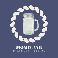 MOMO Glass Bottle 500 ML | Glass Coffee Bottle | Glass Juice Bottle