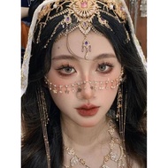 Hanging Ear Face Chain Facial Decoration Diamond Chain Face Curtain Baroque Court Style Earrings Ant