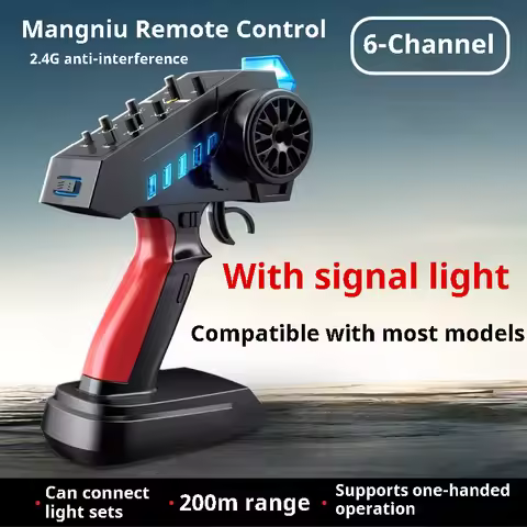 Mn MN89K 24G 6 Channel RC Pistol Remote Transmitter With Receiver 200M Control Distance For RC Car B