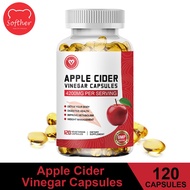 SOFTHER Apple Cider Vinegar Capsule Boost Immune System Digestive Support Appetite 120 pcs