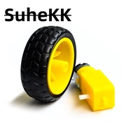 TT motor + 65mm wheel DC3V-6V Motor 130 Gear motor with the wheel for Arduino Smart Car Robot TT Mot