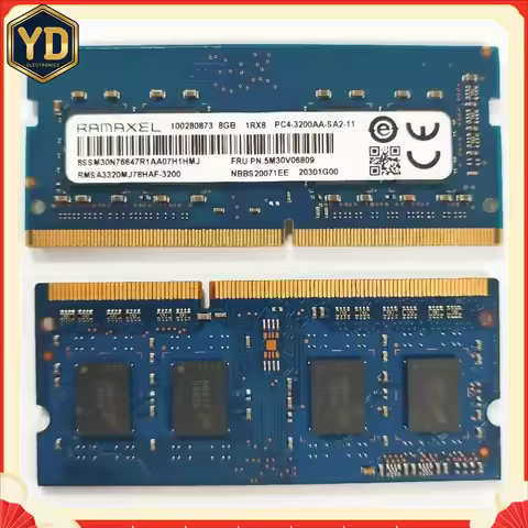 YD 1pcs RAMAXEL RAMS DDR4 8GB 3200MHz Laptop memory ddr4 8gb 1RX8 PC4-3200AA-SA2-11 Notebook memoria