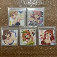 劇場版 入場限定特典色紙  五等分的花嫁 五等分的新娘 一花 二乃 三玖 四葉 五月