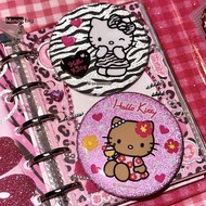 Mangobig 2Pcs Y2K Aesthetic Shiny Badge Zebra Pattern Badge Bapa Decorations Friends Birthday Gift