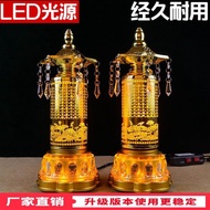 LEDBuddha Lamp Buddha Machine Colorful Rotating Buddha Worship Lamp Lotus Lamp Buddha Tower Buddha Hall Lamp Buddha Supplies Long Lamp Plug-in