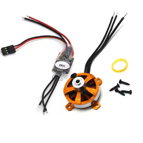 XXD 2205 A2205 7.6A 1400KV 1600KV SP Micro Brushless Motor W/ Mount + 10A ESC For RC Aircraft/KK Cop