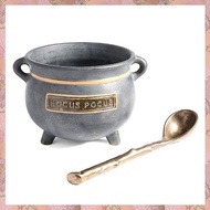 Halloween Decoration Witch Cauldron Resin Bowl Candy Bucket Halloween Indoor Outdoor Kitchen Decorat