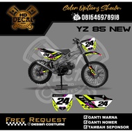 DECAL BEBEK TRAL YZ NEW 85 DECAL YZ STRIPING YZ STICKER YZ NEW 85 01
